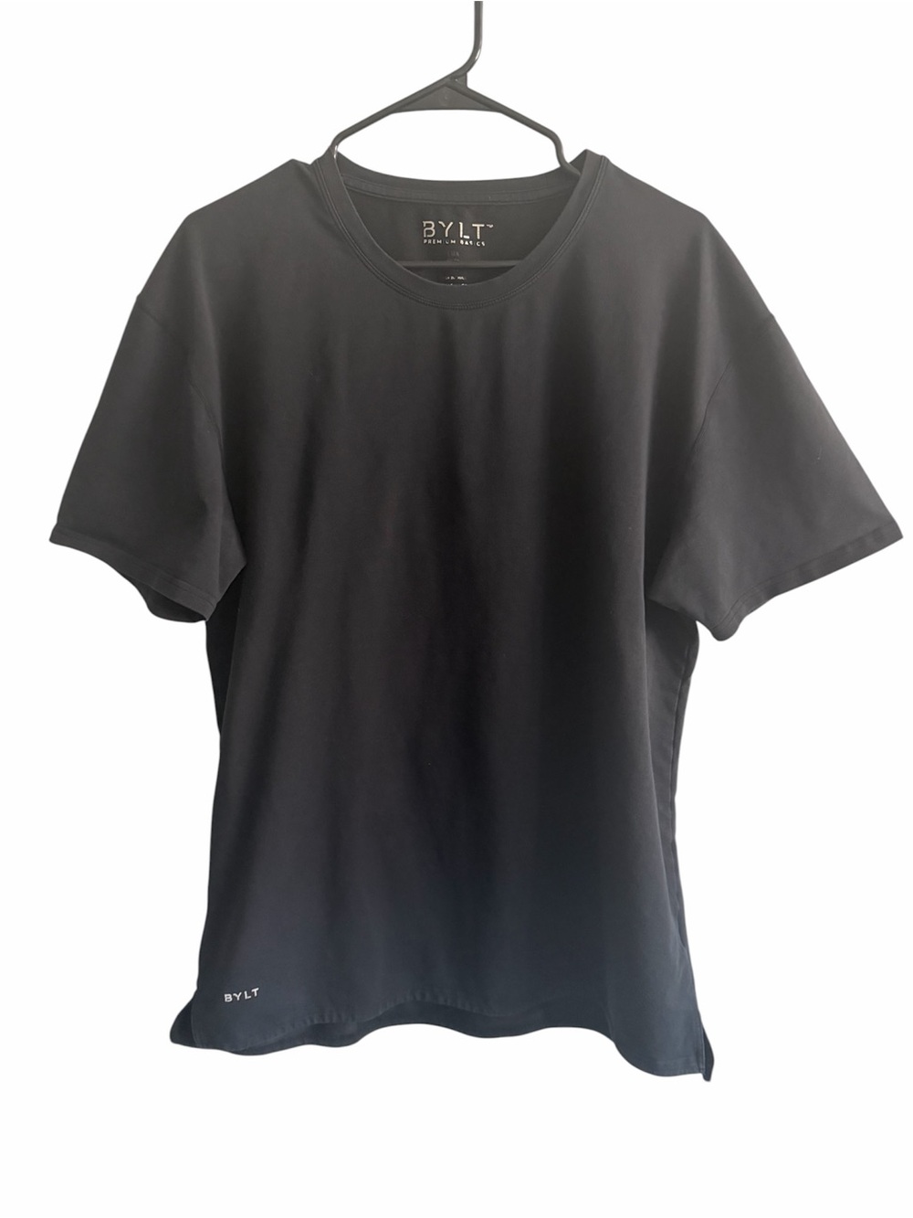 BYLT Basics Men's LUX XL Black Crewneck Performance Active Athletic Basic Tee